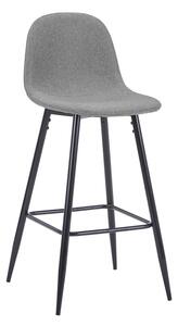 Scaun de bar Bella, Gri, 41.5x49x98 cm