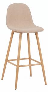 Scaun bar Bella, Bej, 41.5x49x98 cm