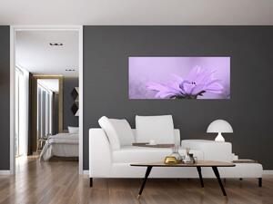 Tablou - Flori mov (120x50 cm)