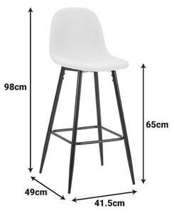 Scaun bar Bella, Masliniu, 41.5x49x98 cm