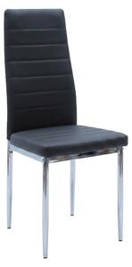 Scaun Parker, Negru/Argintiu, 41x48x96 cm