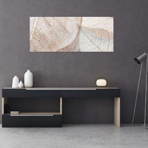 Tablou - Frunze bej (120x50 cm)