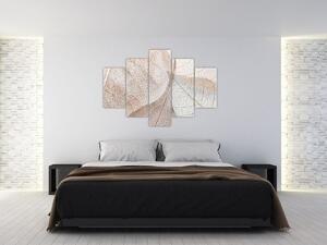 Tablou - Frunze bej (150x105 cm)