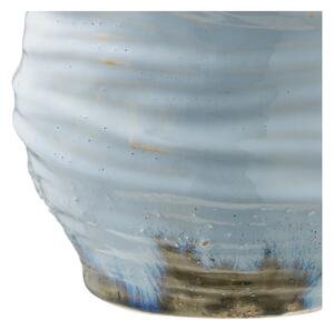 Vaza decorativa, Albastru deschis, 19.5x19.5x22.5 cm