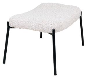 Taburet Glasgow, Alb, 42.5x63x39 cm