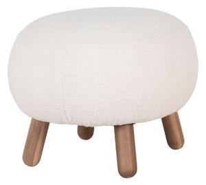 Taburet circular Savona, Alb, 47x56x41.5 cm