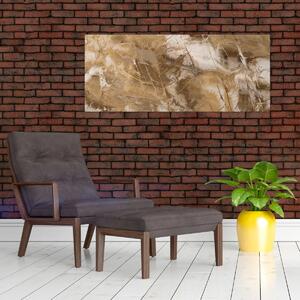 Tablou - Abstract maro (120x50 cm)