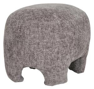 Taburet circular Nazare, Gri, 41x53x38 cm