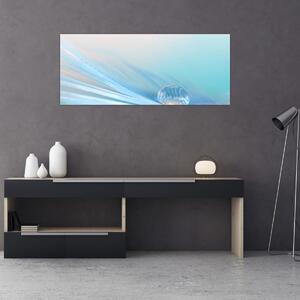 Tablou - Picătură albastră (120x50 cm)
