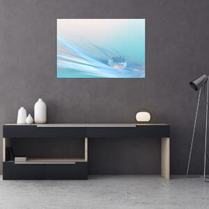 Tablou - Picătură albastră (90x60 cm)