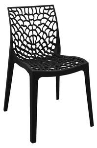 Scaun Hush, Pako World, PP, Negru, 50x57x81 cm