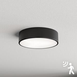 Plafonieră cu senzor CLARE 2xE27/40W/230V d. 30 cm negru Brilagi