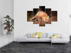 Tablou - Vulpe in pădure (150x105 cm)