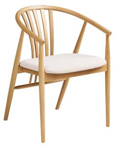 Set 7 piese Masa dining si scaune Osaka, Nuc natural, 120x120x78 cm