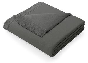 Pătură cu amestec de bumbac AmeliaHome Franse, 150 x 200 cm, gri