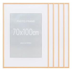 Set 5 piese Rame foto Marbella, Natural, 100x70x1.8 cm