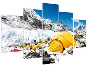 Tablou - Camping la munte (150x105 cm)