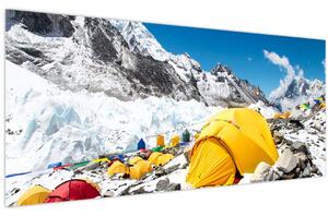Tablou - Camping la munte (120x50 cm)