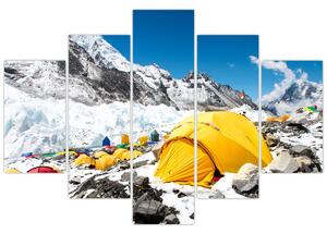 Tablou - Camping la munte (150x105 cm)