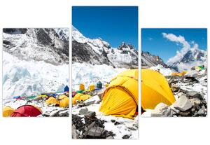 Tablou - Camping la munte (90x60 cm)