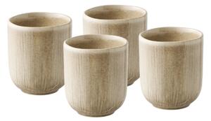 Set 4 piese Canita decorativa Viola, Bej, 8x8x9.5 cm