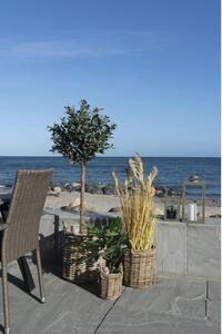 Set 3 piese Cosuri decorative Sema, Natural, 40x40x48 cm