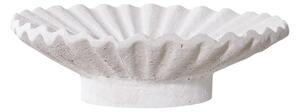 Set 2 piese Suporturi pentru lumanari, Alb, 21.5x21.5x7.3 cm