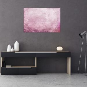 Tablou - Mandala pe zid roz (90x60 cm)