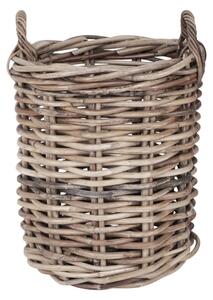 Set 2 piese Cosuri kubu rattan, Natural, 57x57x63 cm