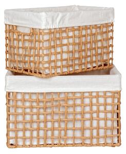 Set 2 piese Cosuri decorative Bustelo, Natural, 35x25x22 cm