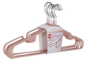 Set 10 piese Umerase metalice Massa, Roz, 4x41x18 cm