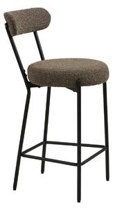 Scaun inalt pentru insula de bucatarie Badalona, Maro, 46x39x90 cm
