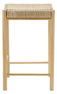 Scaun inalt pentru insula de bucatarie Abano, Natural, 42x42x66.5 cm