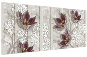 Tablou - Flori decorative (120x50 cm)