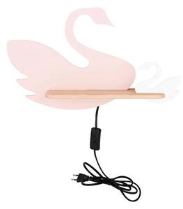 Corp de iluminat pentru copii alb/roz Swan – Candellux Lighting