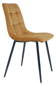 Scaun dining Middelfart, Galben mustar, 55x44x86 cm