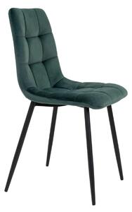 Scaun dining Middelfart, Verde inchis, 55x44x86 cm