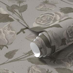 Tapet Model floral ușor cu trandafiri, Tapet flori, a01123v1 : Uwalls.ro