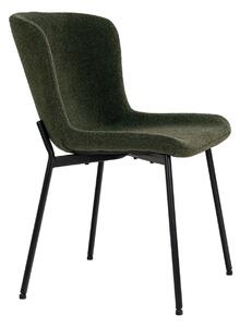 Scaun dining Maceda, Verde inchis, 59x48x83 cm