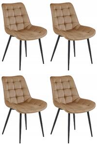 Set 4 Scaune Bucatarie/Dining Joy Maro, Catifea