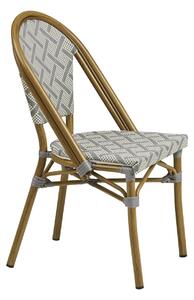 Scaun dining Lauria, Alb, 57x45x88 cm