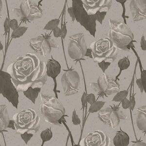 Tapet Model floral ușor cu trandafiri, Tapet flori, a01123v1 : Uwalls.ro