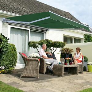 Marchiză/Copertină retractabilă manuală cu braț articulat Avenberg CELESTE - Verde