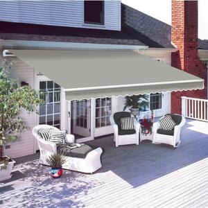 Marchiză/Copertină retractabilă casetată motorizată ISABELA 3x2.5 m Gri-Argintiu