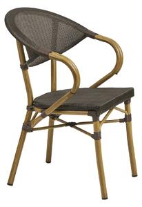 Scaun dining Calda, Maro inchis, 60x57x83 cm