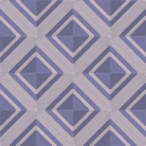Tapet Model geometric cu romburi în nuanțe de albastru, Tapet abstract, a01128v1 : Uwalls.ro