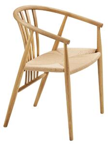 Scaun dining Agustin, Natural, 52.5x57x78 cm