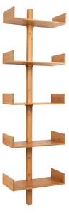 Raft de perete Villa, Natural, 25x50x180 cm