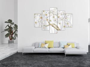 Tablou - Copac cu decor auriu (150x105 cm)