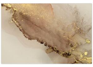 Tablou - Sclipici auriu (90x60 cm)